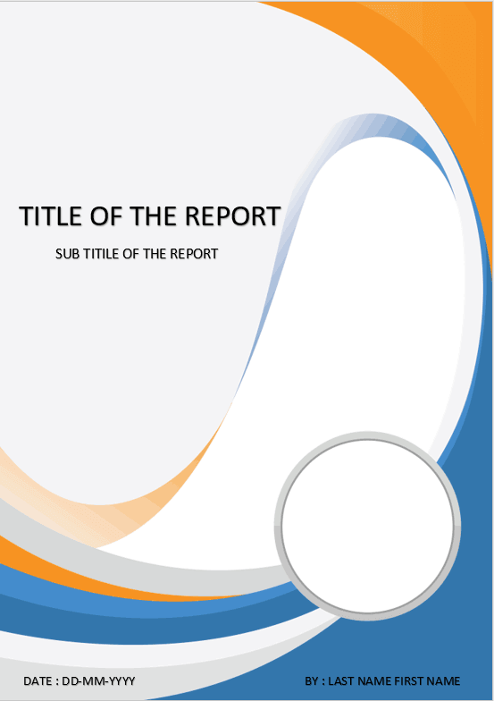 Cover Page - Download Template For MS Word - cover page ...