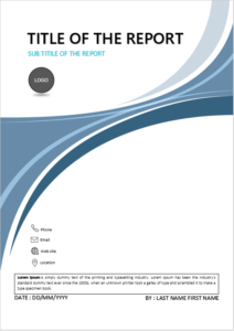 Title Page | Two parts cover page design - COVER PAGES