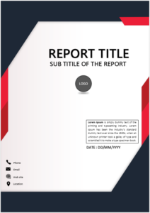 Annual Report template - cover page design template - COVER PAGES