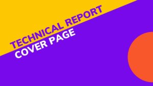 Easy Fix To Create The Best Technical Report Cover Page