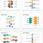 Multicolor Vertical Timeline